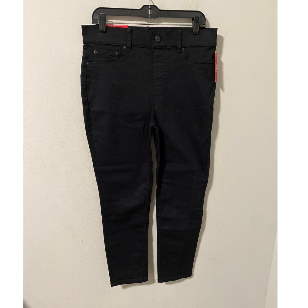 NWT Spanx Shapewear Medium Compression High Rise Jeans, Black Size Large